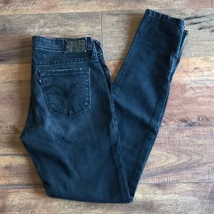 Levi’s jeans with gold sequin detailing